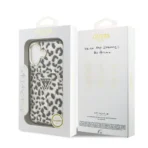 Guess iPhone 17 Backcover hoesje - Magsafe - Leopard Glitter Edition - Zwart - Afbeelding 8
