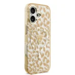 Guess iPhone 17 Backcover hoesje - Magsafe - Leopard Glitter Edition - Bruin - Image 2