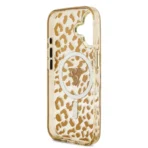 Guess iPhone 17 Backcover hoesje - Magsafe - Leopard Glitter Edition - Bruin - Image 6