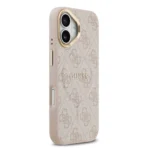Guess iPhone 17 Backcover hoesje - Magsafe PU Leather - 4G Classic Logo - Roze - Image 2