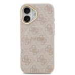 Guess iPhone 17 Backcover hoesje - Magsafe PU Leather - 4G Classic Logo - Roze - Image 3