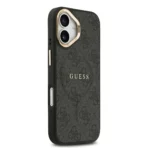 Guess iPhone 17 Backcover hoesje - Magsafe PU Leather - 4G Classic Logo - Zwart - Afbeelding 2