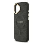 Guess iPhone 17 Backcover hoesje - Magsafe PU Leather - 4G Classic Logo - Zwart - Afbeelding 5