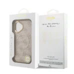 Guess iPhone 17 Backcover hoesje - Magsafe PU Leather - 4G Classic Logo - Roze - Image 9