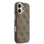 Guess iPhone 17 Backcover hoesje - Magsafe PU Leather - 4G Classic Logo - Bruin - Afbeelding 2