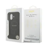 Guess iPhone 17 Backcover hoesje - Magsafe PU Leather - 4G Classic Logo - Zwart - Afbeelding 8