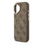 Guess iPhone 17 Backcover hoesje - Magsafe PU Leather - 4G Classic Logo - Bruin - Afbeelding 5