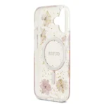 Guess iPhone 17 Backcover hoesje - Magsafe - Resin Flowers Design - Roze - Image 5