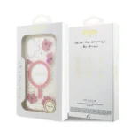 Guess iPhone 17 Backcover hoesje - Magsafe - Resin Flowers Design - Roze - Image 8