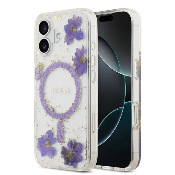 Guess iPhone 17 hoesje paars MagSafe