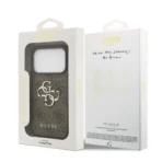 Guess iPhone 17 Pro Backcover hoesje - 4G - Big Metal Logo - Bruin - Image 9