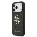 Guess iPhone 17 Pro Backcover hoesje - 4G - Big Metal Logo - Zwart - Afbeelding 2