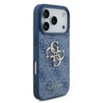 Guess iPhone 17 Pro Backcover hoesje - 4G - Big Metal Logo - Blauw - Afbeelding 2
