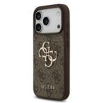 Guess iPhone 17 Pro Backcover hoesje - 4G - Big Metal Logo - Bruin - Image 4