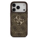 Guess iPhone 17 Pro Backcover hoesje - 4G - Big Metal Logo - Bruin - Image 3