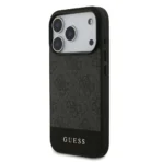 Guess iPhone 17 Pro Backcover hoesje - 4G Bottom Stripe - Grijs - Image 3