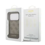 Guess iPhone 17 Pro Backcover hoesje - 4G Bottom Stripe - Bruin - Image 8