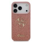 Guess iPhone 17 Pro Backcover hoesje - Big 4G - Fixed Glitter - Roze - Image 2