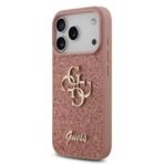Guess iPhone 17 Pro Backcover hoesje - Big 4G - Fixed Glitter - Roze - Image 4