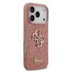 Guess iPhone 17 Pro Backcover hoesje - Big 4G - Fixed Glitter - Roze - Image 3