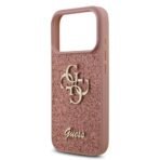 Guess iPhone 17 Pro Backcover hoesje - Big 4G - Fixed Glitter - Roze - Image 7