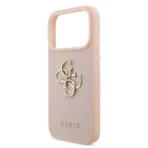 Guess iPhone 17 Pro Backcover hoesje - Grained - Big 4G Logo - Roze - Afbeelding 8
