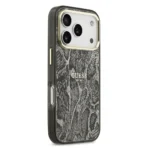 Guess iPhone 17 Pro Backcover hoesje - Magsafe - Python Pattern - Zwart - Afbeelding 2