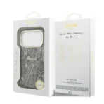 Guess iPhone 17 Pro Backcover hoesje - Magsafe - Python Pattern - Zwart - Afbeelding 8