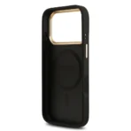 Guess iPhone 17 Pro Backcover hoesje - Magsafe PU Leather - 4G Classic Logo - Zwart - Afbeelding 6