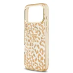 Guess iPhone 17 Pro Backcover hoesje - Magsafe - Leopard Glitter Edition - Bruin - Afbeelding 7