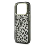 Guess iPhone 17 Pro Backcover hoesje - Magsafe - Leopard Glitter Edition - Zwart - Afbeelding 6