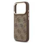 Guess iPhone 17 Pro Backcover hoesje - Magsafe PU Leather - 4G Classic Logo - Bruin - Image 7