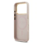 Guess iPhone 17 Pro Backcover hoesje - Magsafe PU Leather - 4G Classic Logo - Roze - Image 4