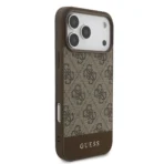 Guess iPhone 17 Pro Max Backcover hoesje - 4G Bottom Stripe - Bruin - Image 2