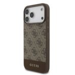 Guess iPhone 17 Pro Max Backcover hoesje - 4G Bottom Stripe - Bruin - Image 4