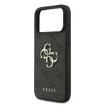 Guess iPhone 17 Pro Max Backcover hoesje - 4G - Big Metal Logo - Zwart - Afbeelding 6