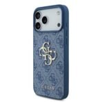 Guess iPhone 17 Pro Max Backcover hoesje - 4G - Big Metal Logo - Blauw - Image 4