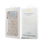 Guess iPhone 17 Pro Max Backcover hoesje - 4G - Big Metal Logo - Roze - Afbeelding 8