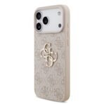 Guess iPhone 17 Pro Max Backcover hoesje - 4G - Big Metal Logo - Roze - Afbeelding 4