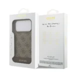 Guess iPhone 17 Pro Max Backcover hoesje - 4G Bottom Stripe - Bruin - Image 8