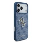 Guess iPhone 17 Pro Max Backcover hoesje - 4G - Big Metal Logo - Blauw - Image 2