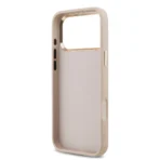 Guess iPhone 17 Pro Max Backcover hoesje - 4G - Big Metal Logo - Gold Edge - Roze - Afbeelding 7
