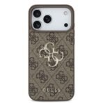 Guess iPhone 17 Pro Max Backcover hoesje - 4G - Big Metal Logo - Bruin - Afbeelding 3