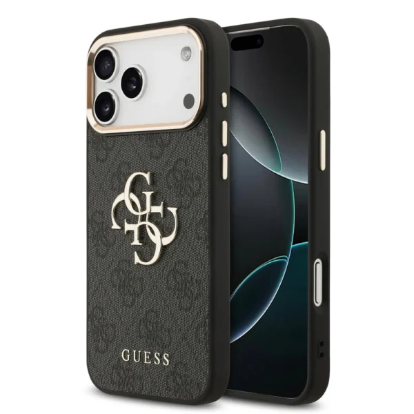 Guess iPhone 17 Pro Max hoesje zwart goud