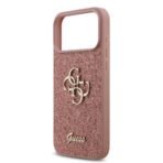 vGuess iPhone 17 Pro Max Backcover hoesje - Big 4G - Fixed Glitter - Roze - Image 7