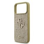 Guess iPhone 17 Pro Max Backcover hoesje - Big 4G - Fixed Glitter - Goud - Afbeelding 7