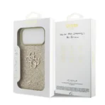 Guess iPhone 17 Pro Max Backcover hoesje - Big 4G - Fixed Glitter - Goud - Afbeelding 9