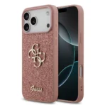 iPhone 17 Pro Max hoesje glitter roze