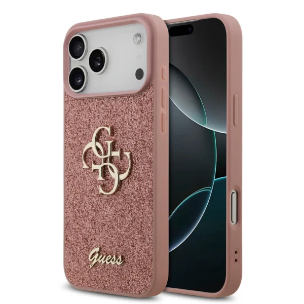 iPhone 17 Pro Max hoesje glitter roze