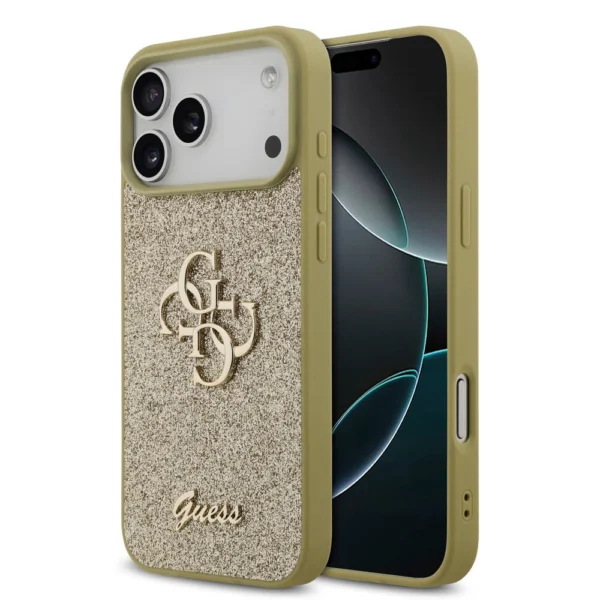 iPhone 17 Pro Max hoesje goud glitter